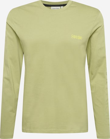 Calvin Klein - Camiseta en verde: frente