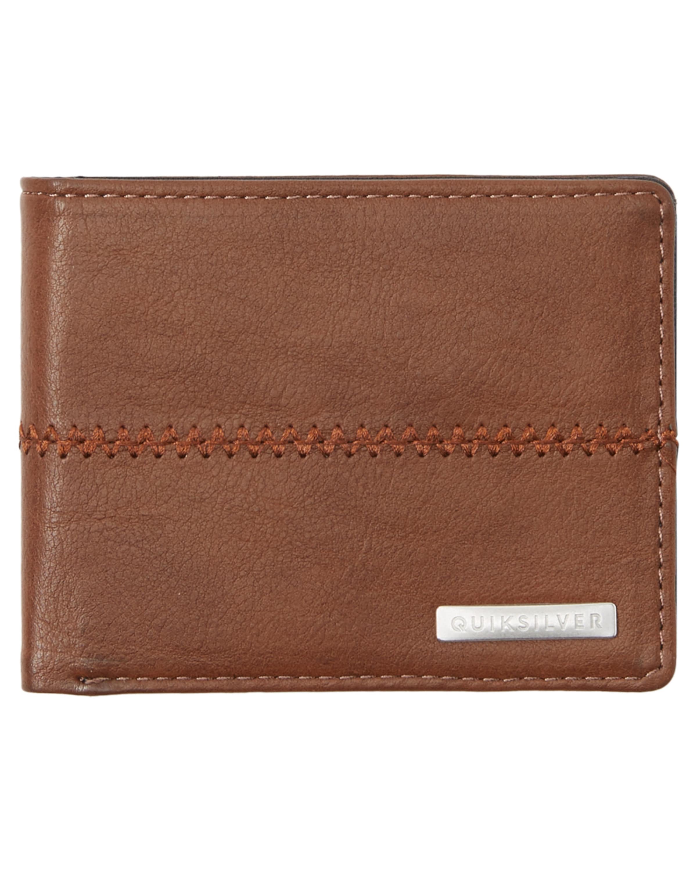 QUIKSILVER Wallet 'Stitchy' in Brown: front