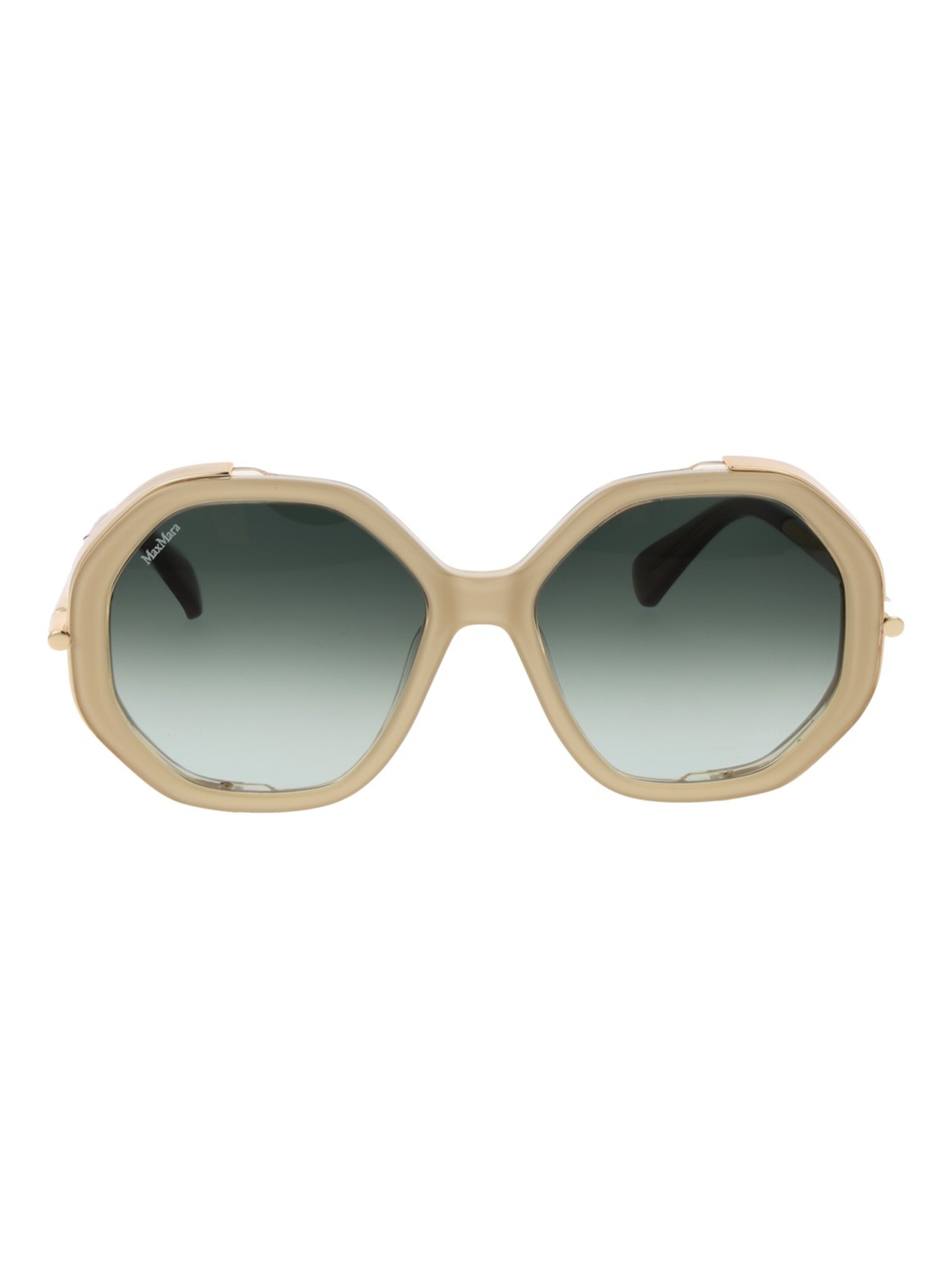Lunettes de soleil Max Mara en beige