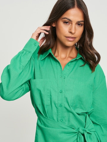 Calli Sukienka koszulowa 'ZAC' w kolorze zielony