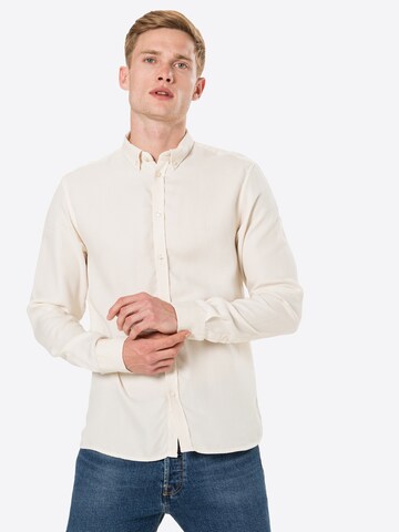 Les Deux - Regular Fit Camisa 'Christoph' em branco: frente