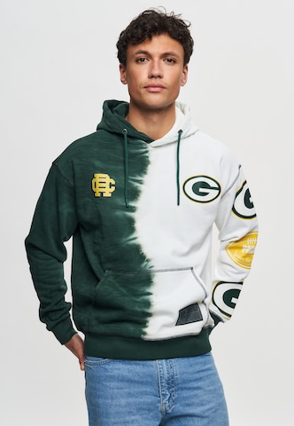 Recovered Sweatshirt 'NFL Packers Ink Dye Effect On' in Green