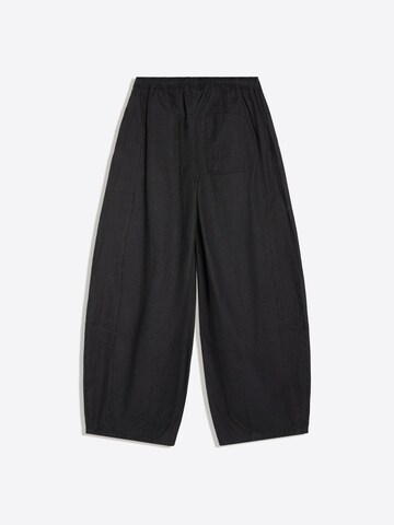 Barrel Pantalon Bershka en noir