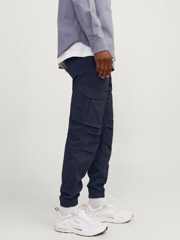 Tapered Pantaloni cargo 'Kane Noah' di JACK & JONES in blu