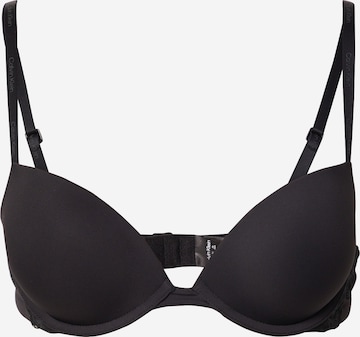 juoda Calvin Klein Underwear Marškinėliai Liemenėlė: priekis