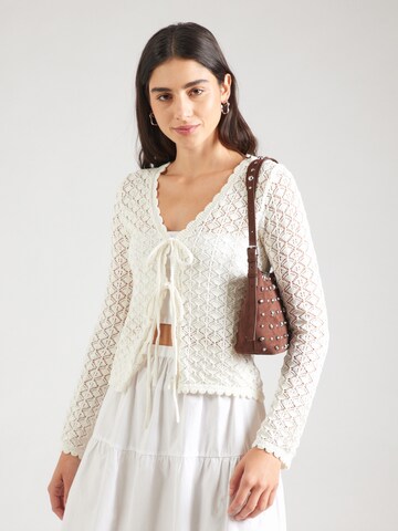 Lindex Knit cardigan 'Celeste' in White: front