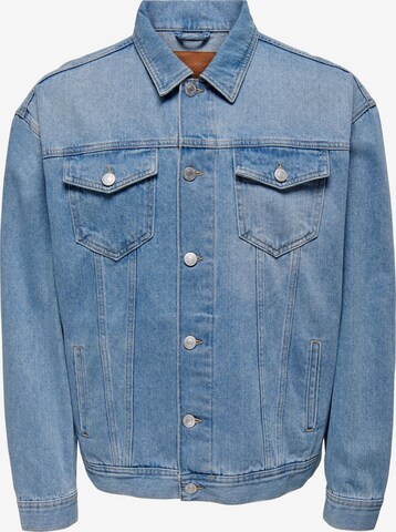 Veste mi-saison 'RICK' Only & Sons en bleu : devant