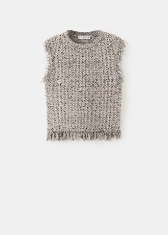 MANGO Knitted Top 'Flequis' in Black