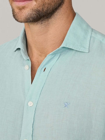 Hackett London Regular Fit Hemd 'Ess' in Grün