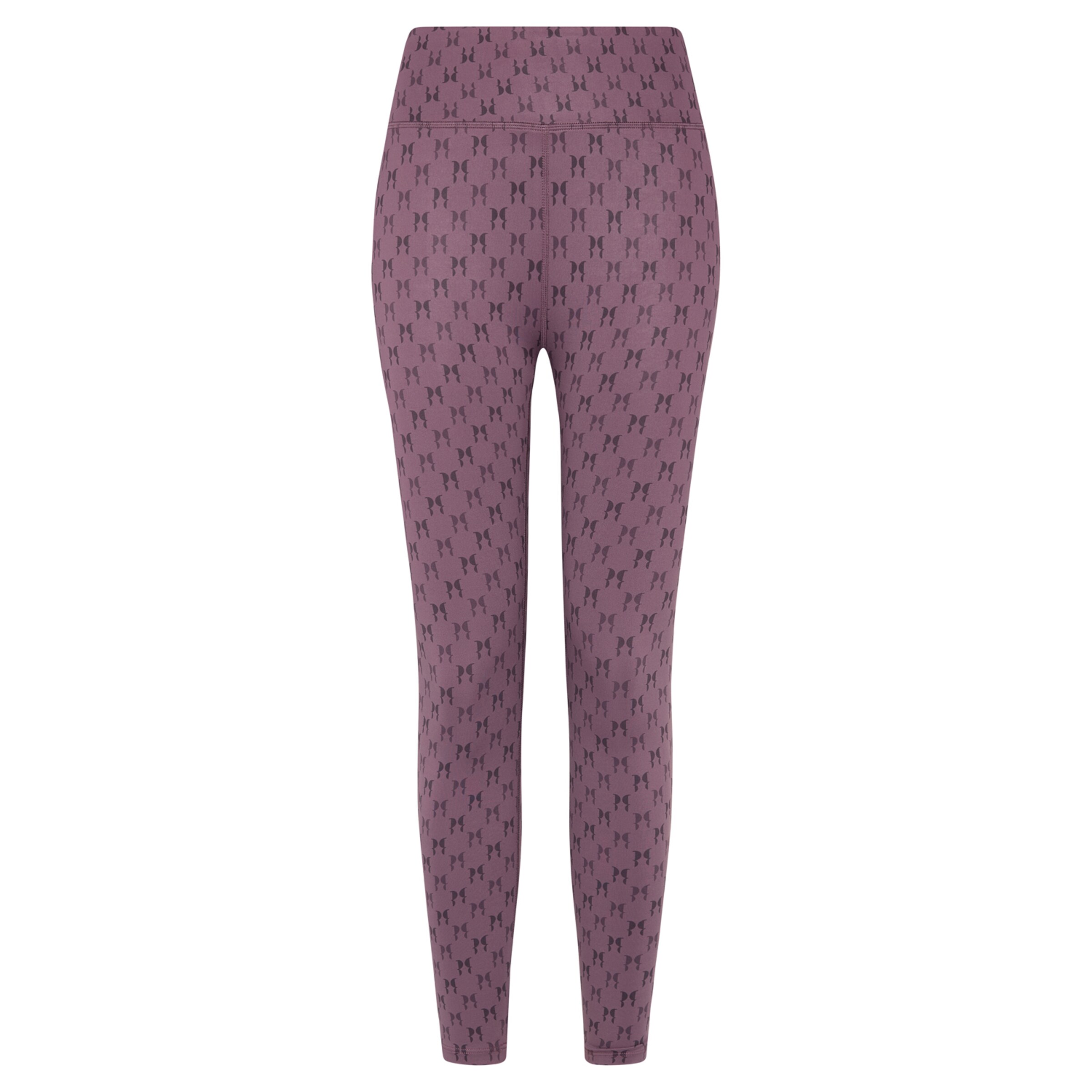 Born Living Yoga Leggings 'Monogram' en mauve, Vue avec produit