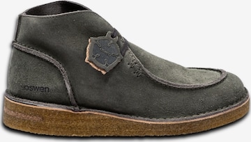 Bottes à lacets 'Ewaldi Suede Boot' oswen en vert : devant