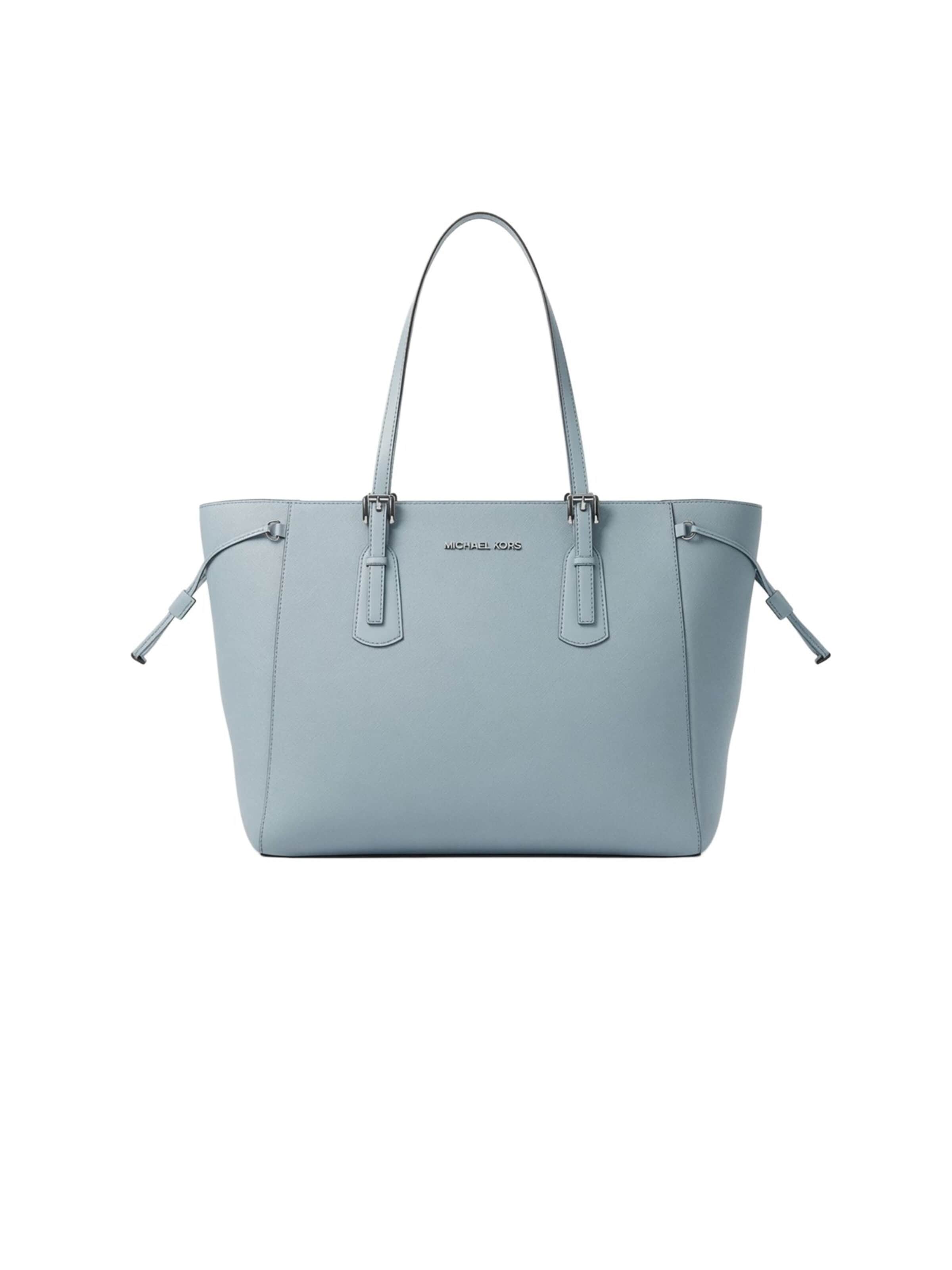 Borsa a mano 'Voyager' di Michael Kors in blu: frontale