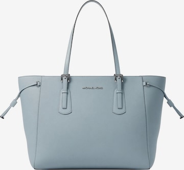 Borsa a mano 'Voyager' di Michael Kors in blu: frontale
