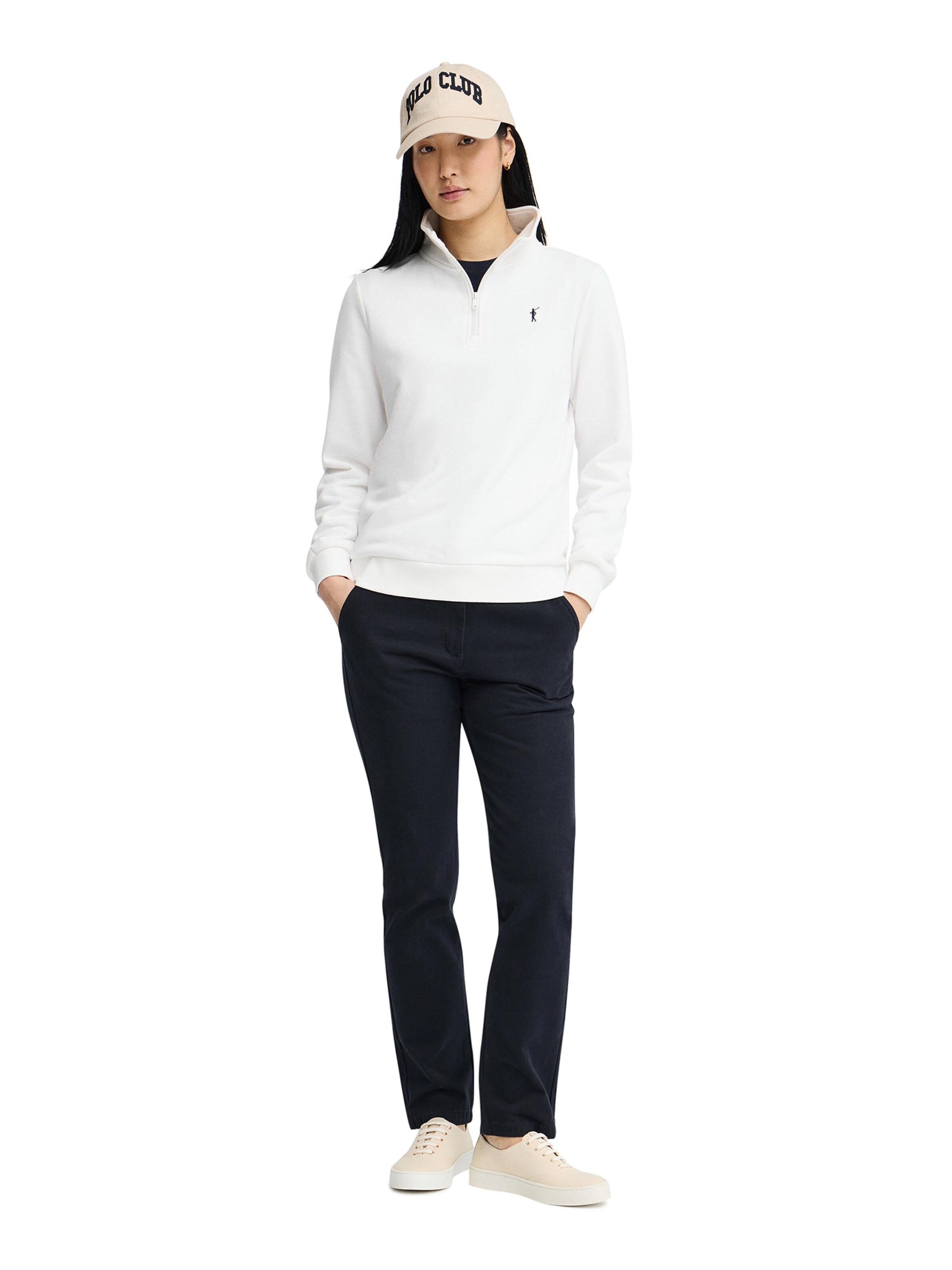 Polo Club Sweatshirt 'Rigby Go' in Weiß