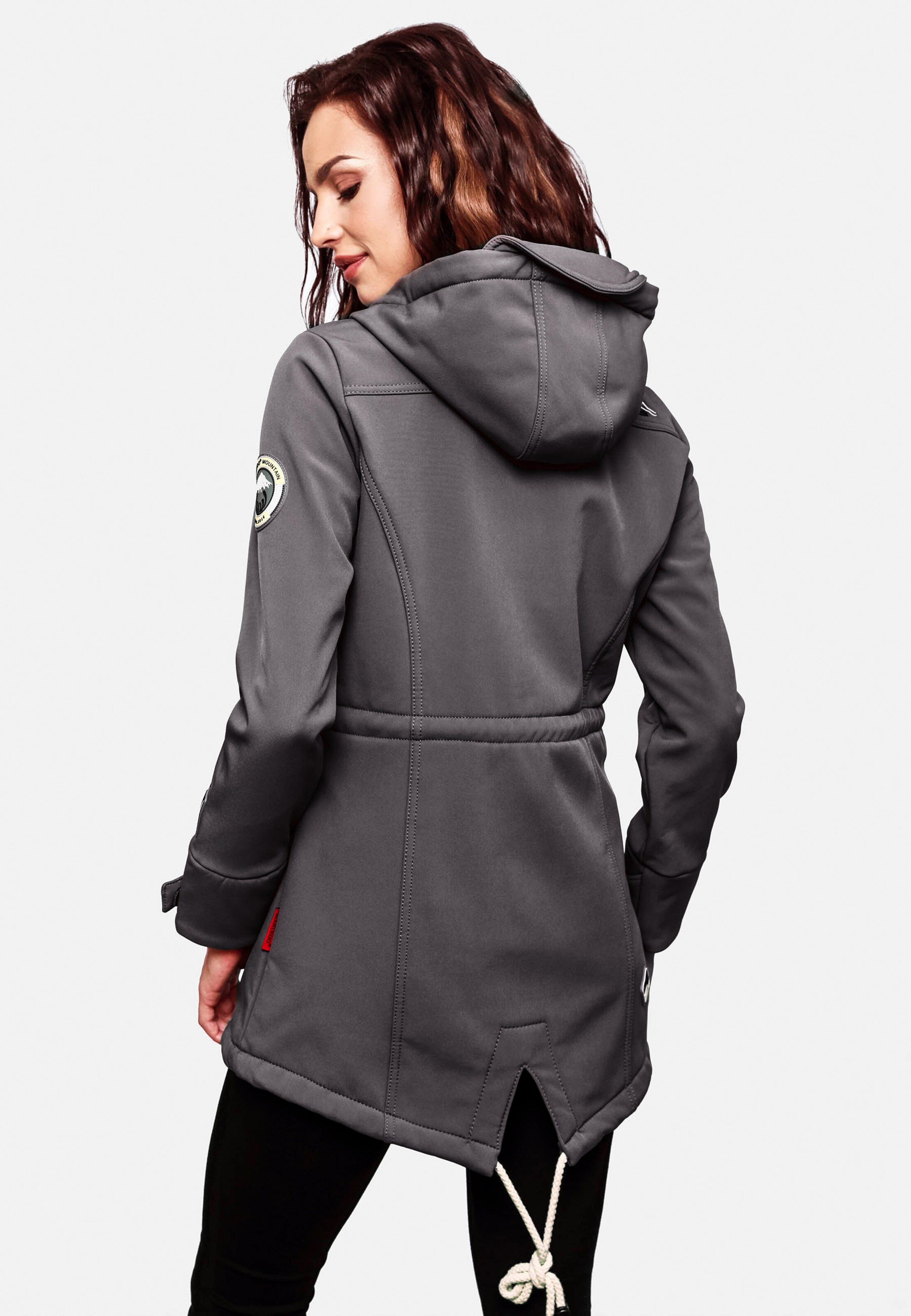 MARIKOO Raincoat 'Zimtzicke' in Grey | ABOUT YOU