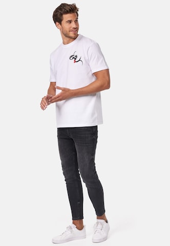T-Shirt smiler. en blanc