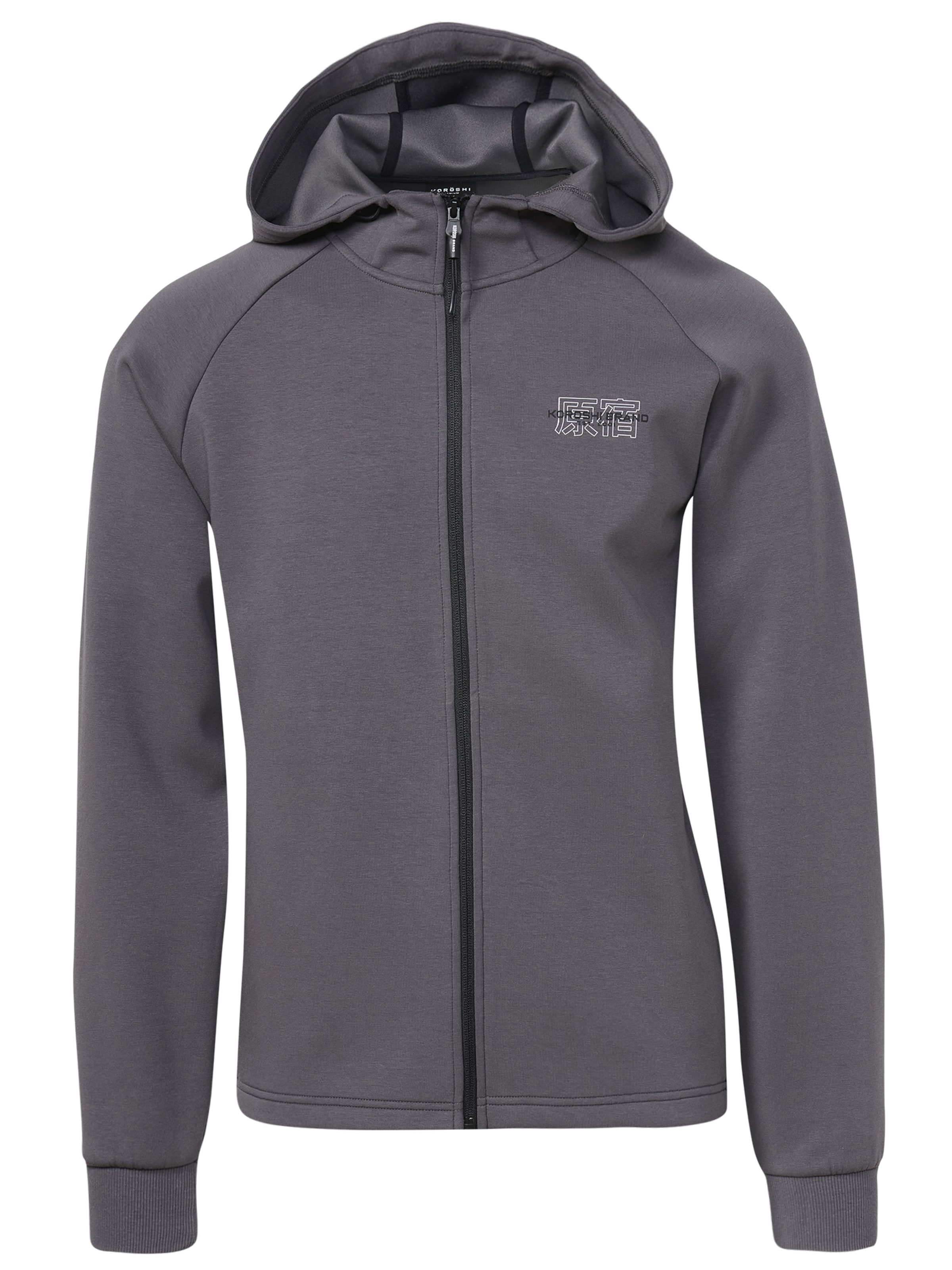 KOROSHI Sweat jacket in Grey: front