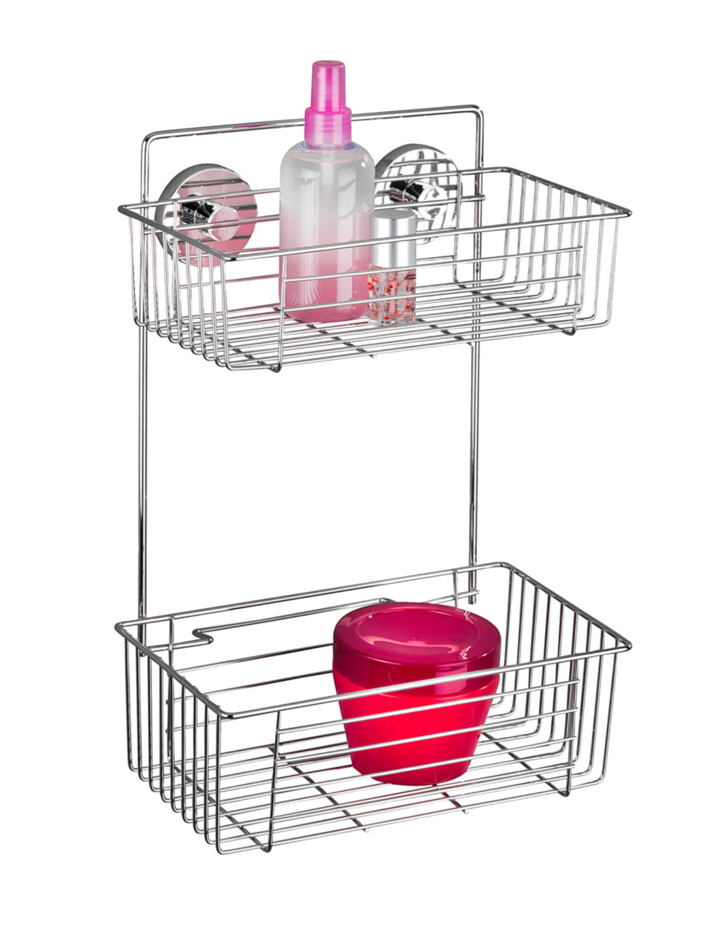 Wenko Shower Accessories 'Bari' in Silver