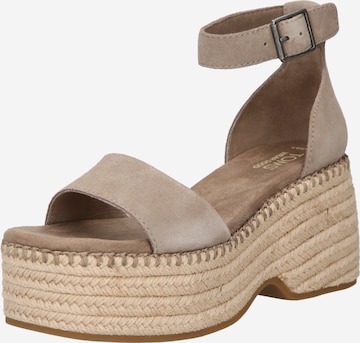 Sandales TOMS en gris : devant