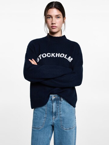 MANGO TEEN Loosefit Farkut 'Utility5' värissä sininen