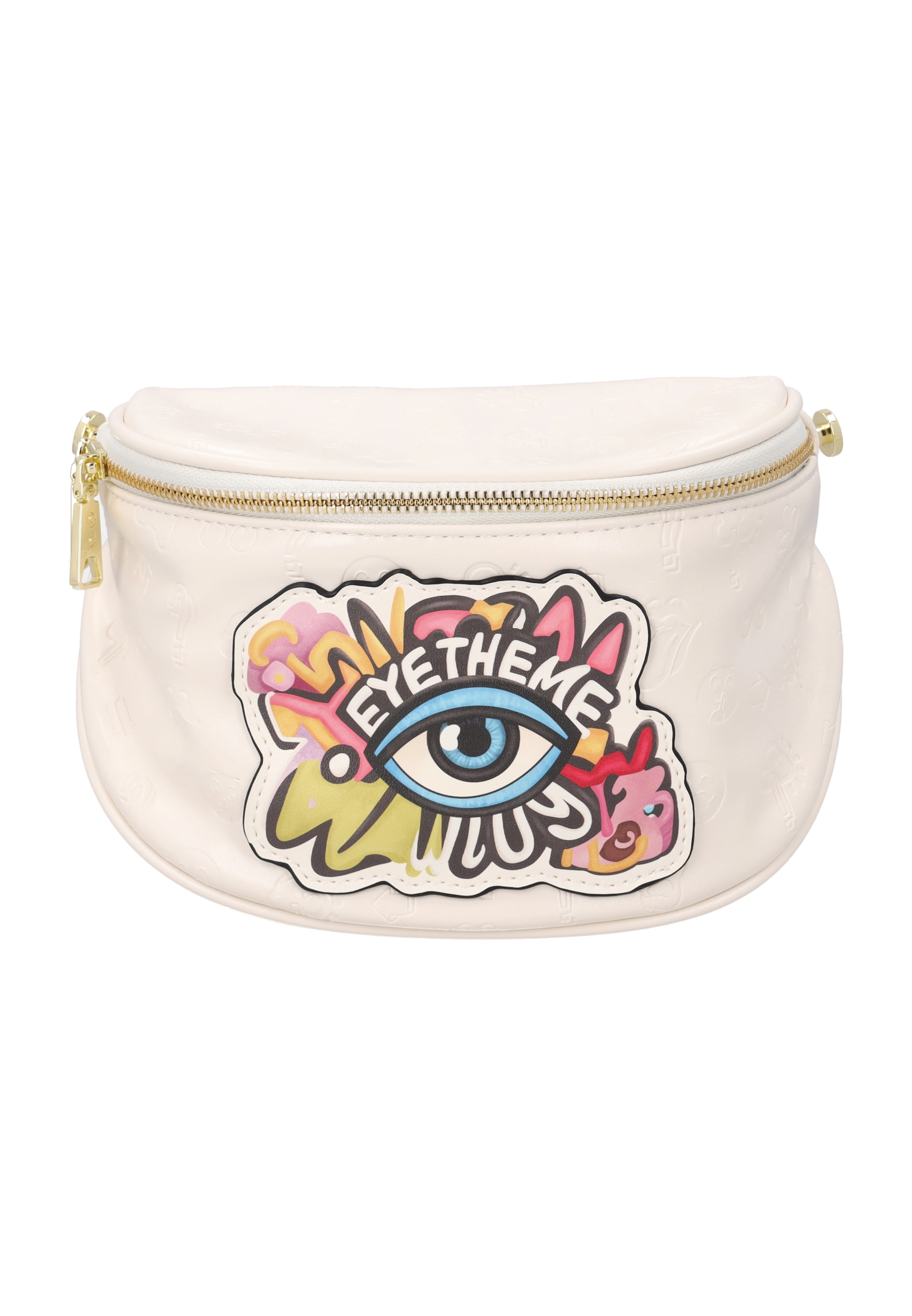 MYMO - Bolso de hombro 'Pop Eyetheme' en blanco: frente