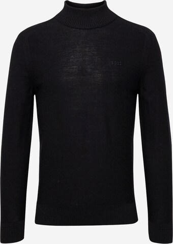 BOSS Sweater 'Avac' in Black: front