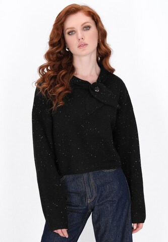 DreiMaster Vintage Trui in Zwart: voorkant