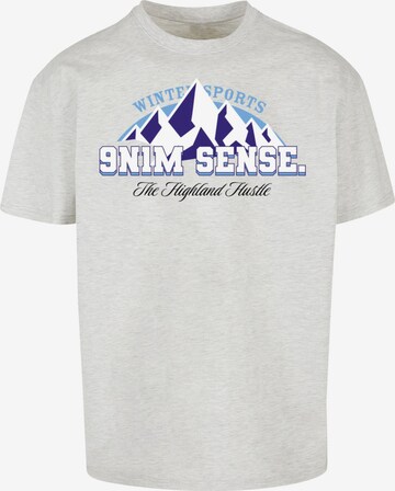 9N1M SENSE T-Shirt 'Winter Sports' in Grau: predná strana