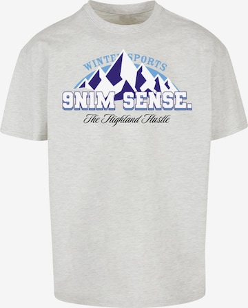 9N1M SENSE Shirt 'Winter Sports' in Grey: front