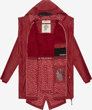 NAVAHOO Weatherproof jacket 'Flower of Ocean' in Red