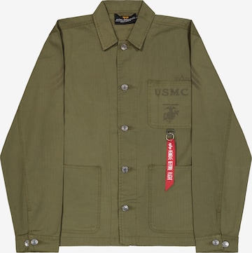 žalia ALPHA INDUSTRIES Demisezoninė striukė 'P-41 HBT': priekis