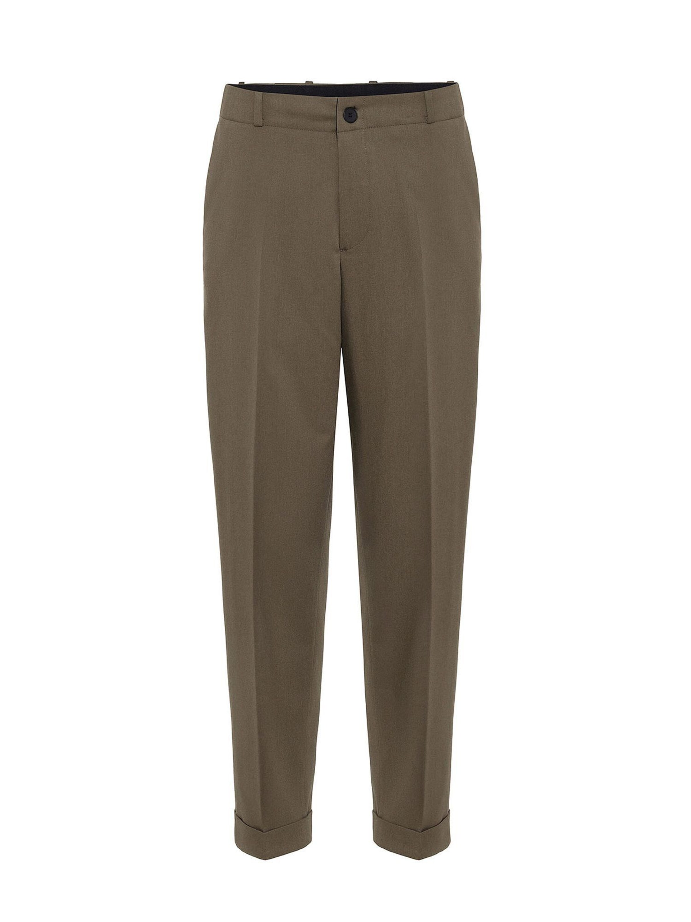 Antioch regular Παντελόνι με τσάκιση σε πράσινο: μπροστά