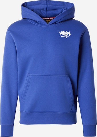 ALPHA INDUSTRIESSweater majica - plava boja: prednji dio