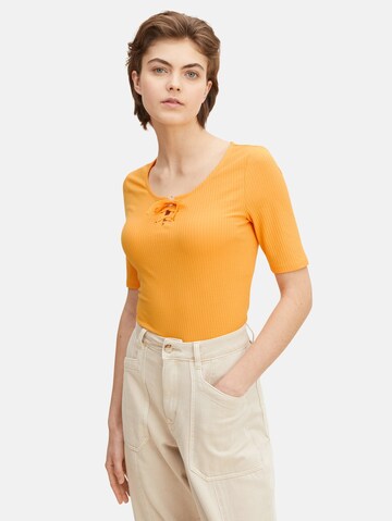 TOM TAILOR DENIM Shirt in Orange: front