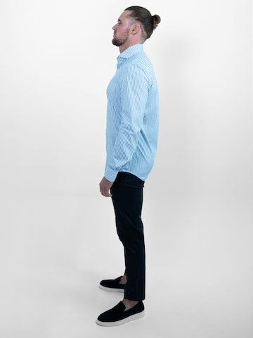 Vercate Slim Fit Hemd 'No. 6' in Blau