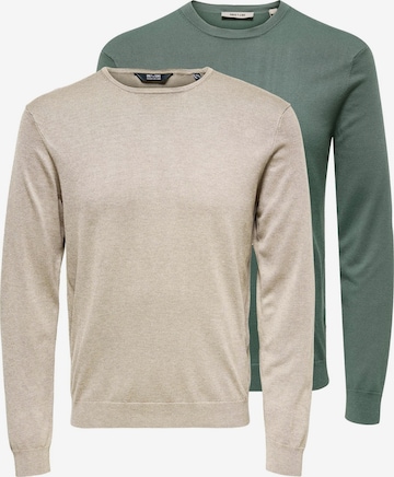 Only & Sons Sweater 'Wyler' in Green: front