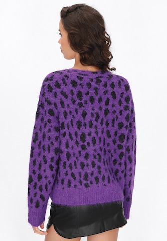 Cardigan myMo ROCKS en violet