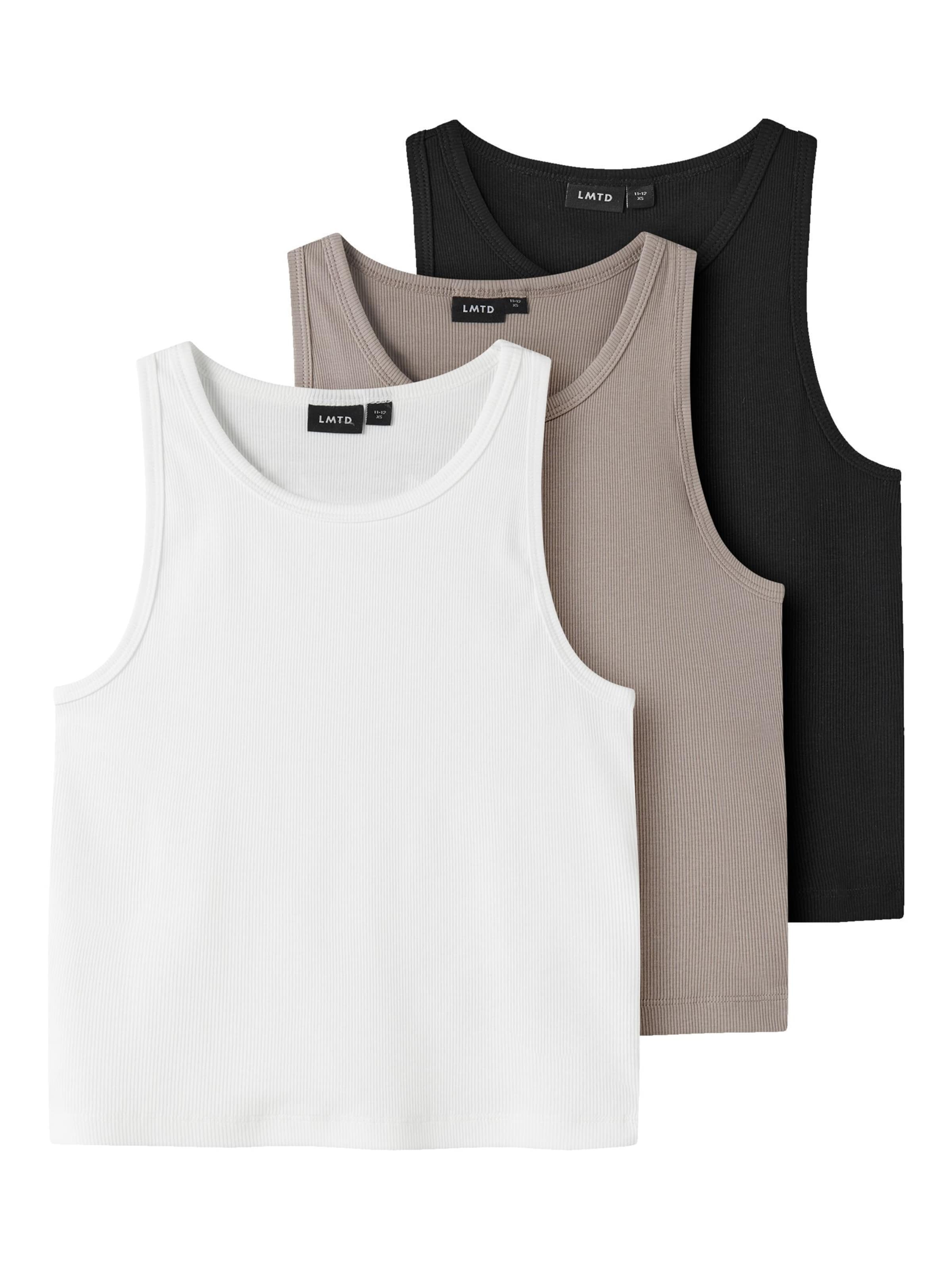 LMTD Top in Dark beige / Black / White, Item view