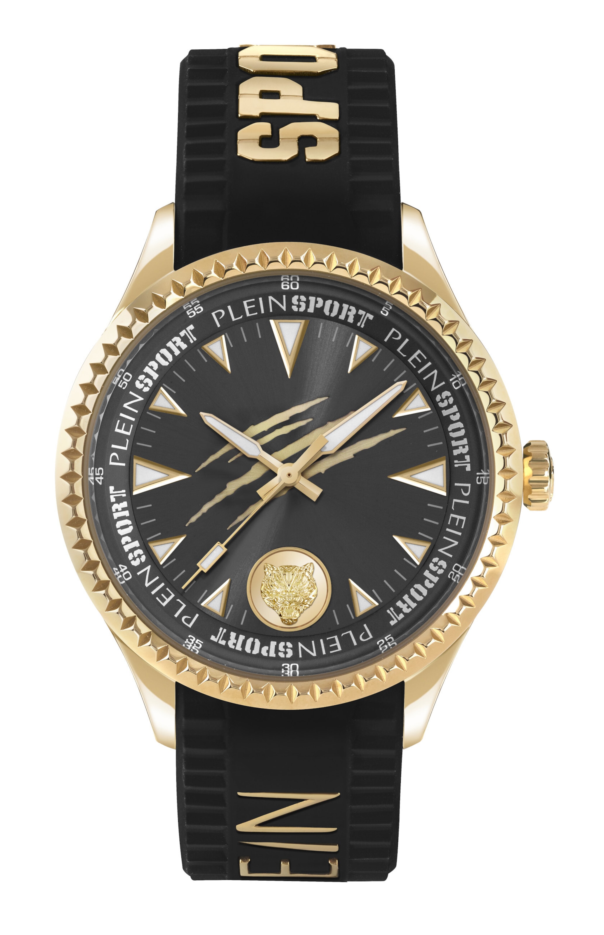 Orologio analogico 'LINEMAN' di Plein Sport in nero: frontale