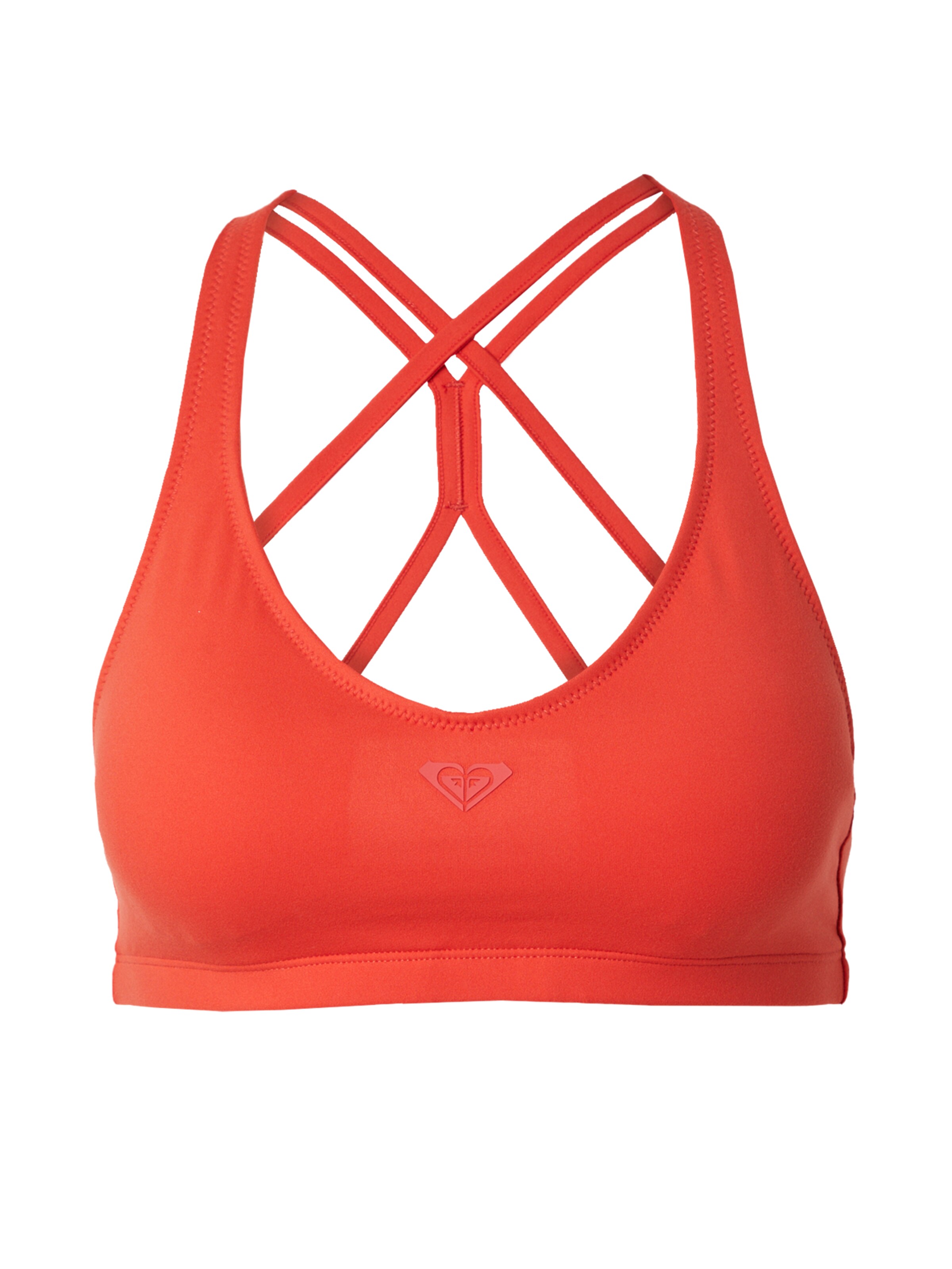 sarkans ROXY Bezvīļu Sporta krūšturis 'Heart Into It': no priekšpuses