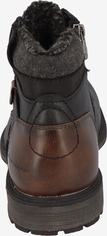 TOM TAILOR Schnürstiefel in Schwarz