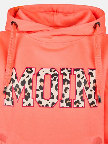 salzhaut Sweatshirt 'Sünn - Moin' in Oranje: voorkant