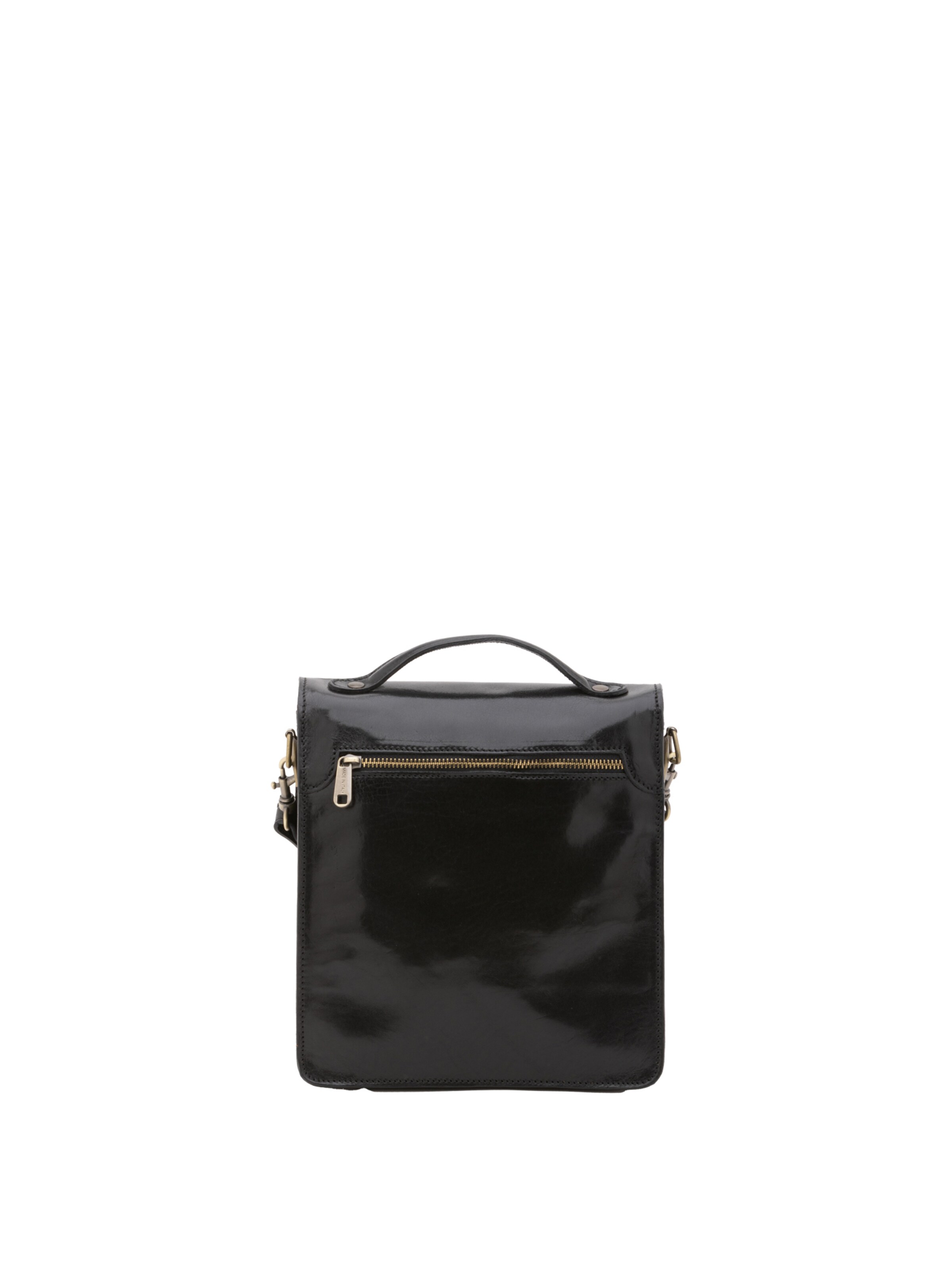 Borsa a tracolla 'Borsa a Tracolla Uomo Vera Pelle Vacchetta - Made in Italy' di I Fratelli in nero