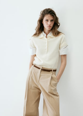 Pullover 'MANDARIN' di MANGO in beige: frontale