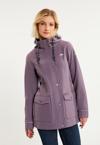 Schmuddelwedda Weatherproof jacket 'Albee' in Purple: front