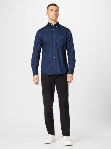 GANT Regular fit Overhemd in Blauw