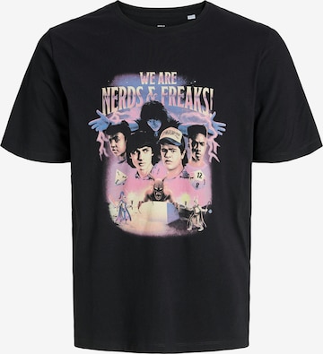 T-Shirt 'JORStranger' JACK & JONES en noir : devant