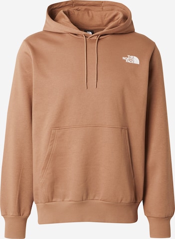 Sweat-shirt 'SIMPLE DOME' THE NORTH FACE en marron : devant