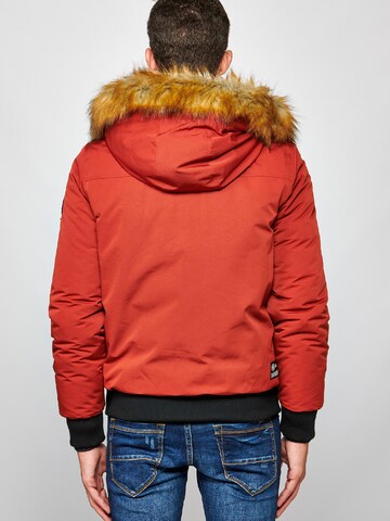 KOROSHI Winter jacket 'Jägerin Jägerin' in Red