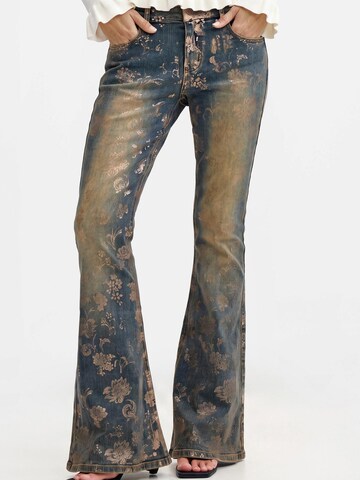 Desigual - Flared Calças de ganga em azul: frente